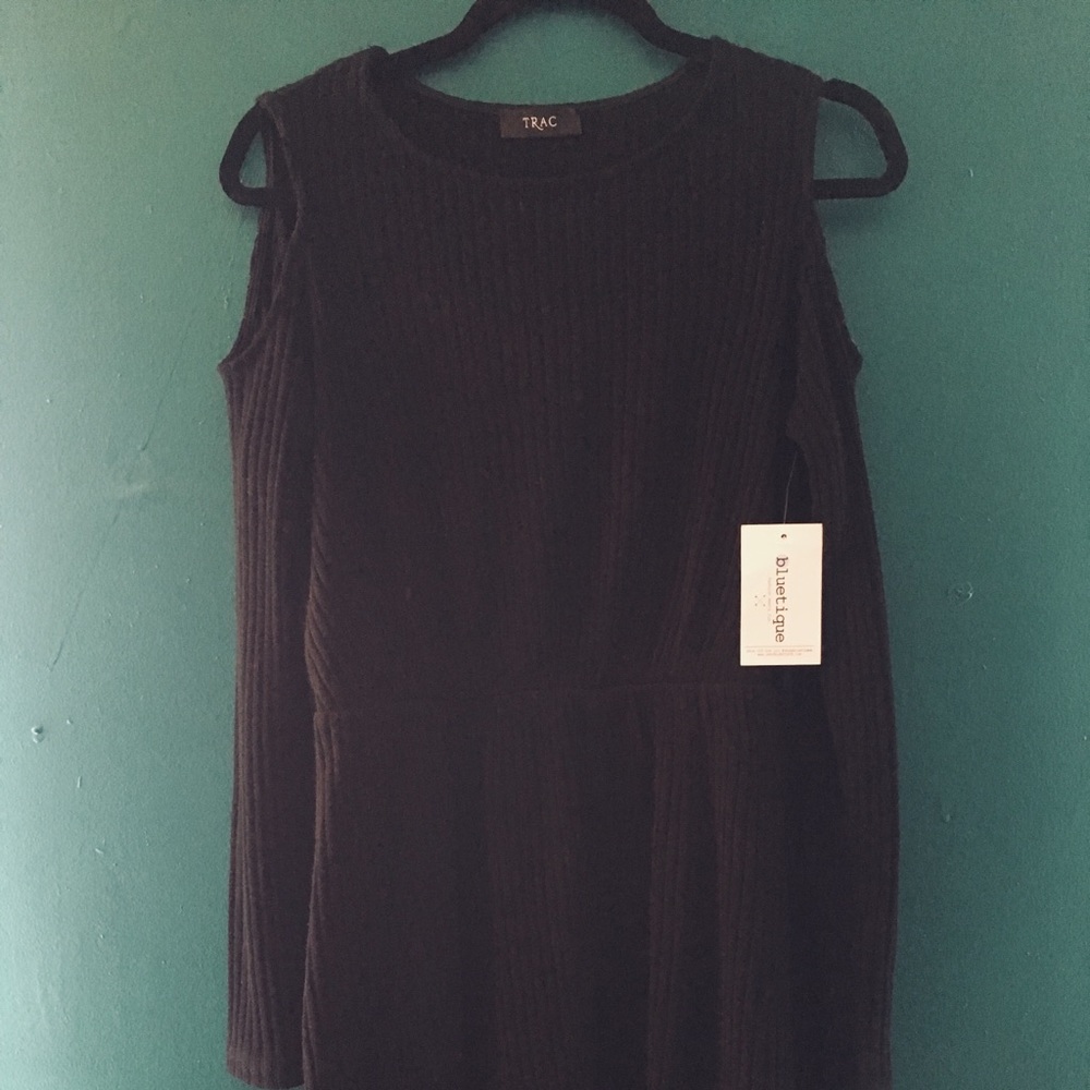 Little black cold-shoulder dress! NWT!